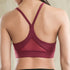 Back Mesh Triangle Push Up Sports Bra Top Fitness Racerback Bras Women Gym Sport Top Padded Yoga Bras Running Underwrar - ROUTINE FASHION
